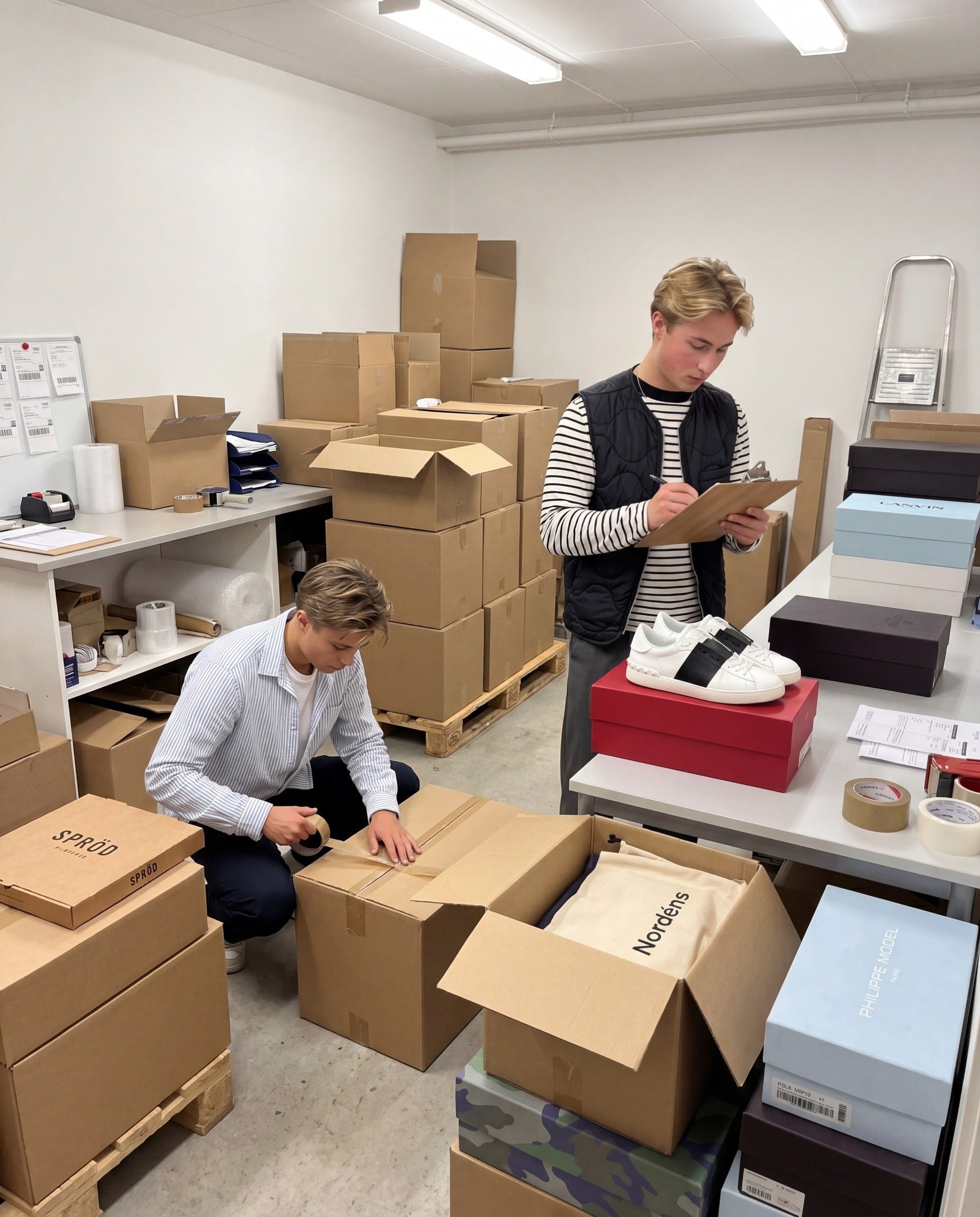 Nordéns packing room